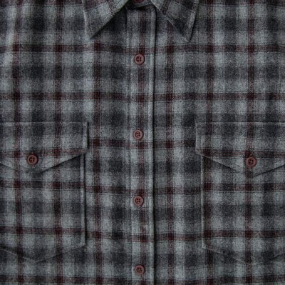 画像2: ペンドルトン ウールシャツ・ガイドシャツ・アウトドアシャツ グレー・ブラックS/Pendleton Guide Shirt