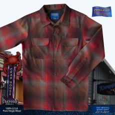 画像1: ペンドルトン ウールシャツ フィッテッド ボードシャツ ラスト・レッドオンブレS/Pendleton Fitted Board Shirt (1)