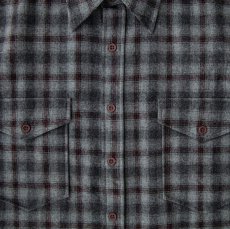 画像2: ペンドルトン ウールシャツ・ガイドシャツ・アウトドアシャツ グレー・ブラックS/Pendleton Guide Shirt (2)