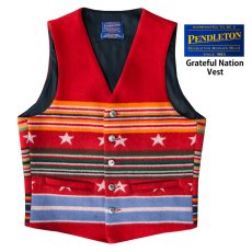 画像1: ペンドルトン ヴァージンウール グレイトフルネイション ウエスタン ベスト/Pendleton Western Wool Vest(Grateful Nation) (1)
