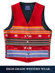 画像3: ペンドルトン ヴァージンウール グレイトフルネイション ウエスタン ベスト/Pendleton Western Wool Vest(Grateful Nation) (3)