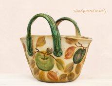 画像3: ハンドペイント バスケット/Handpainted Basket (3)