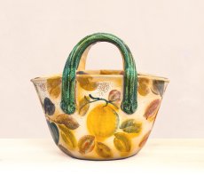 画像2: ハンドペイント バスケット/Handpainted Basket (2)