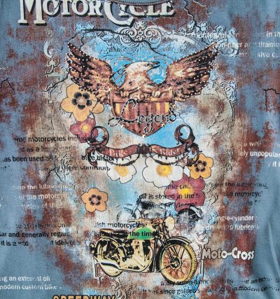 画像2: ラインストーン ウエスタン&ライダー Tシャツ（レディース）M/Women's Western T-shirt(Blue)
