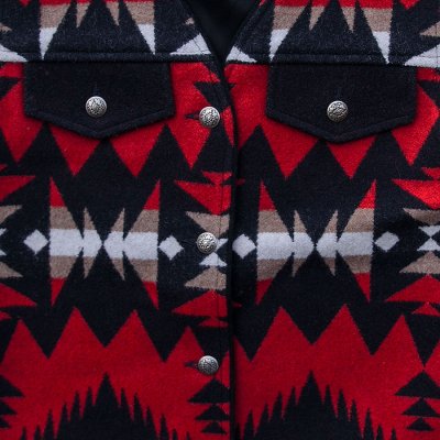 画像2: ペンドルトン レディース ウール ベスト（ブラック・レッド）XS/Pendleton Wool Vest(Women's)