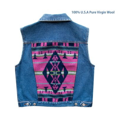 画像3: ペンドルトン デニム ベスト デニム・ピンク（レディース）/Pendleton Denim Vest