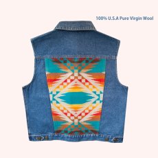 画像4: ペンドルトン デニム ベスト デニム・ターコイズ（レディース）M/Pendleton Denim Vest (4)