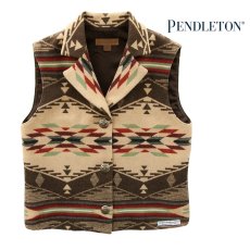 画像1: ペンドルトン レディース ピュアーヴァージンウール ベスト（スピリットオブザピープル）XS/Pendleton Pure Virgin Wool Vest Brown Spirit of the Peoples(Women's) (1)