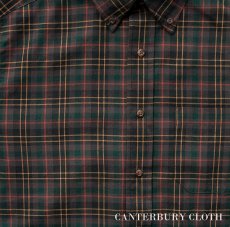 画像2: ペンドルトン コットン・ウール カンタベリー クロス ボタンダウンシャツ（長袖 ブラウン）S/Pendleton Canterbury Cloth Button-Down Shirt(Brown Plaid)  (2)