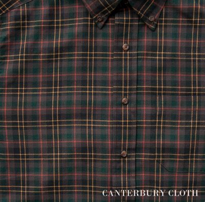 画像2: ペンドルトン コットン・ウール カンタベリー クロス ボタンダウンシャツ（長袖 ブラウン）S/Pendleton Canterbury Cloth Button-Down Shirt(Brown Plaid) 