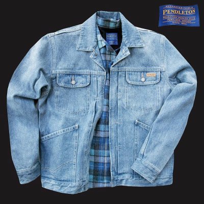 画像1: ペンドルトン デニム ジャケット（ライトブルー）/Pendleton Denim Jacket(Light Blue)  