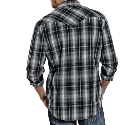 画像3: ロックンロール カウボーイ ウエスタンシャツ ブラック・グレー（長袖）/Panhandle Slim Long Sleeve Western Shirt