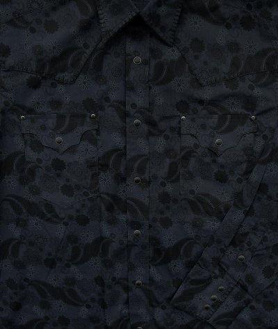画像2: パンハンドルスリム ウエスタンシャツ ブラック（長袖）L（身幅63cm）/Panhandle Slim Long Sleeve Western Shirt
