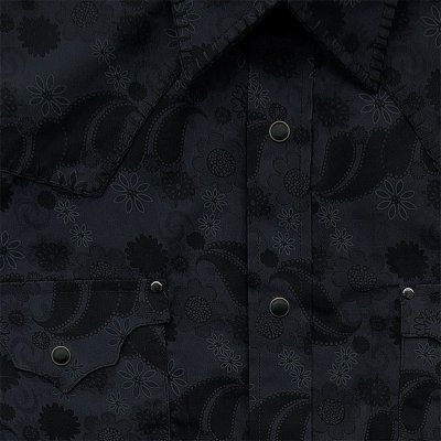 画像3: パンハンドルスリム ウエスタンシャツ ブラック（長袖）L（身幅63cm）/Panhandle Slim Long Sleeve Western Shirt