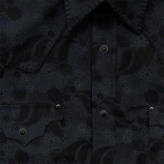 画像3: パンハンドルスリム ウエスタンシャツ ブラック（長袖）L（身幅63cm）/Panhandle Slim Long Sleeve Western Shirt (3)
