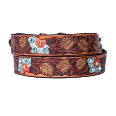 画像3: アリアット ラインストーン フラワー ウエスタン ベルト（ブラウン）/Ariat Rhinestone Leather Belt(Brown) (3)