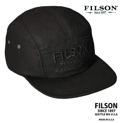 画像1: フィルソン 5パネル キャップ（ブラック）/Filson 5-Panel Cap(Black)