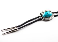 画像3: ウエスタン ボロタイ ホースシュー・ターコイズ/Western Bolo Tie(Horseshoe/Turquoise) (3)