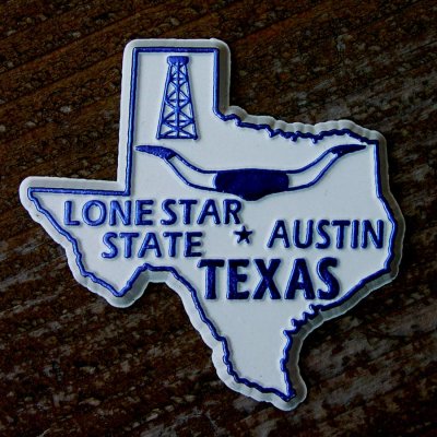 画像1: テキサス・LONE STAR STATE TEXASマグネット/Magnet
