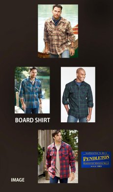 画像2: ペンドルトン ウールシャツ ボードシャツ ブルー・ブラウンXS/Pendleton Board Shirt (2)