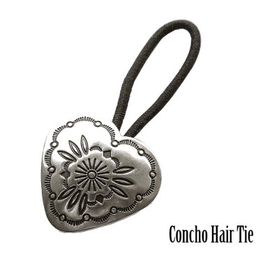 画像1: ハート コンチョ ヘアーゴム&ループコンチョ（ボタン）/Concho Hair Tie