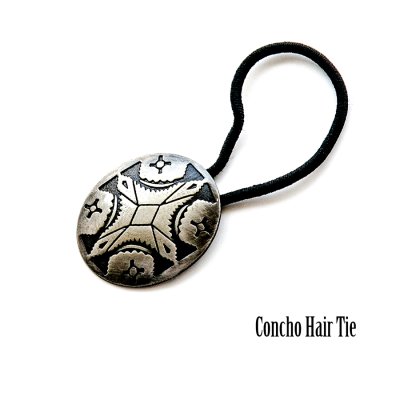 画像1: コンチョ ヘアーゴム&ループコンチョ（ボタン）/Concho Hair Tie