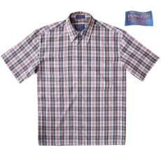 画像2: ペンドルトン 半袖 シャツ ネイビー・ホワイト・コーラル/Pendleton Shortsleeve Shirt (2)