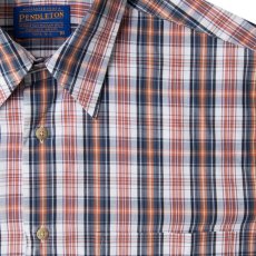 画像3: ペンドルトン 半袖 シャツ ネイビー・ホワイト・コーラル/Pendleton Shortsleeve Shirt (3)