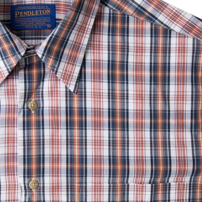 画像2: ペンドルトン 半袖 シャツ ネイビー・ホワイト・コーラル/Pendleton Shortsleeve Shirt