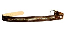 画像2: サウスウエスタン アズテック レザーベルト（ブラウン）36/Western Leather Belt(Brown) (2)