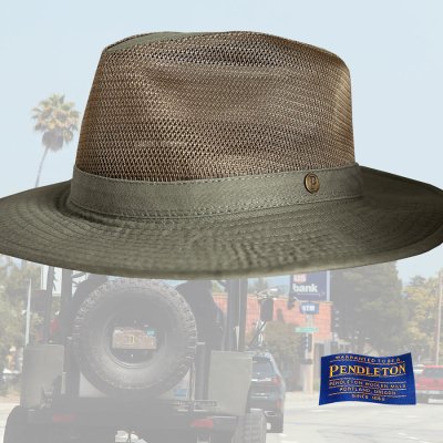 画像1: ペンドルトン メッシュクラウン ブリーザーハット（オリーブ）/Pendleton Breezer Hat(Olive)