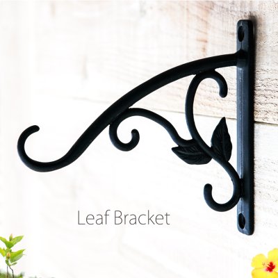 画像1: ハンギング リーフ ブラケット スモール（カントリーガーデン・園芸用）/Leaf Bracket(Black)