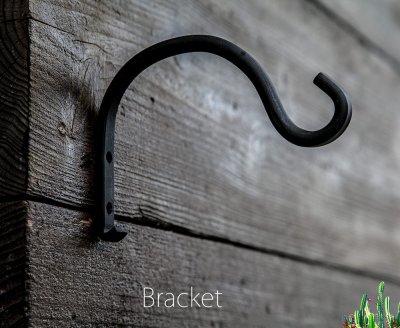 画像1: ハンギング ブラケット ブラック（カントリーガーデン・園芸用）/Bracket(Black)