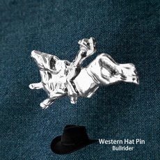 画像1: ウエスタン ハット ピン ブルライダー/Hat Pin Bullrider (1)