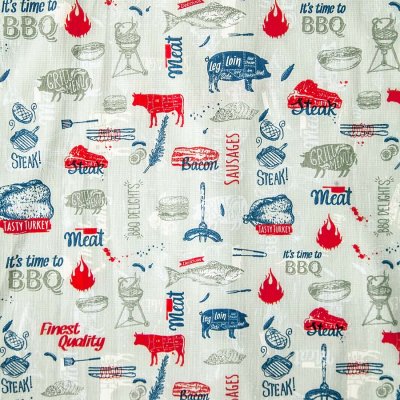 画像2: コールマン バーベキュー 半袖 シャツ（レッド・ホワイト・ブルー）/Coleman BBQ Print Short Sleeve Shirt