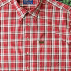 画像3: ペンドルトン 半袖 シャツ（レッド・タン）/Pendleton Plaid Shortsleeve Shirt (3)