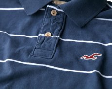 画像2: ホリスター 刺繍ロゴ 半袖 ポロシャツ ネイビー/Hollister Short Sleeve Polo Shirt(Navy) (2)