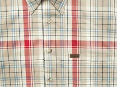 画像2: ペンドルトン 半袖 コットン シャツ（タン・レッド・ブルー）M/Pendleton Plaid Shortsleeve Shirt(Tan/Red/Blue) (2)
