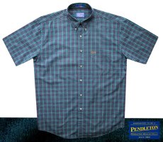 画像3: ペンドルトン 半袖 コットン シャツ（グリーン・ネイビー・レッド）L/Pendleton Shortsleeve Shirt(Green/Navy/Red) (3)