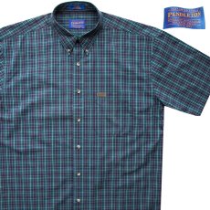 画像1: ペンドルトン 半袖 コットン シャツ（グリーン・ネイビー・レッド）L/Pendleton Shortsleeve Shirt(Green/Navy/Red) (1)