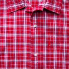 画像3: リーバイス 半袖 シャツ（レッド・ホワイト・ライトブルー）L/Levi's Plaid Shortsleeve Shirt (3)