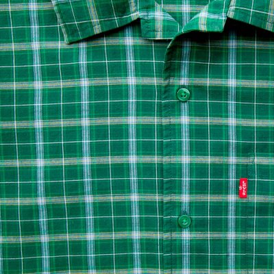 画像3: リーバイス 半袖 シャツ（フォレスト・ライトブルー・イエロー）L/Levi's Plaid Shortsleeve Shirt