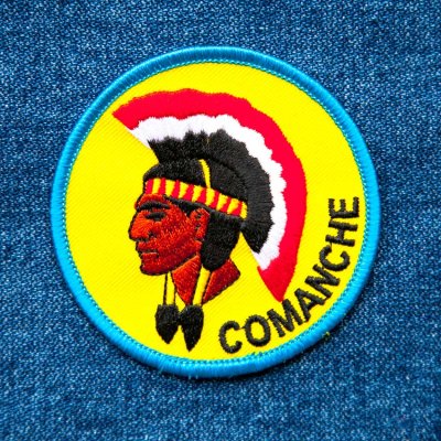 画像1: 刺繍 ワッペン インディアン コマンチェ族 COMANCHE/Patch