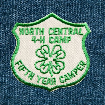 画像1: 刺繍 ワッペン アメリカ 4-H キャンプ /Patch NORTH CENTRAL 4-H CAMP 