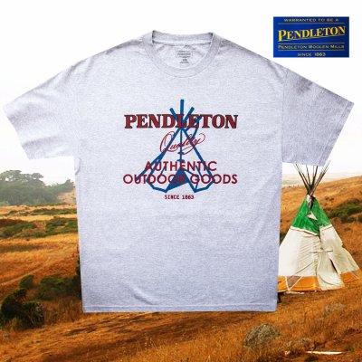 画像1: ペンドルトン アウトドア 半袖 Tシャツ AUTHENTIC OUTDOOR GOODS L/Pendleton SS T-shirt