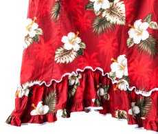 画像4: ムームー ハワイアン ロングドレス（レディース）レッド/Muumuu Red(Women's) (4)