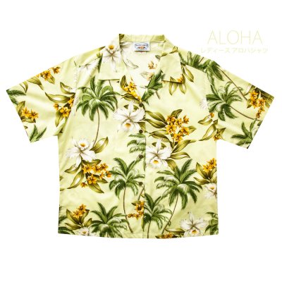 画像1: アメリカ・ハワイ製 レディース アロハシャツ（ミント）M/Aloha Shirt(Women's)