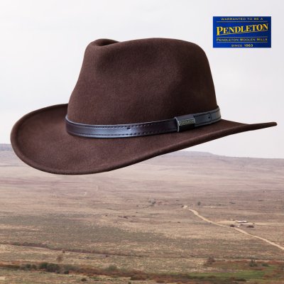 画像1: ペンドルトン アウトバック ハット（ブラウン）大きいサイズあり/Pendleton Outback Hat(Fall Brown)