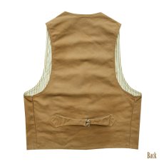 画像3: スカリー キャンバス ベスト（ブラウン）/Scully Canvas Vest (Brown) (3)