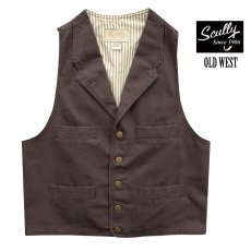 画像1: スカリー キャンバス ベスト（ウォールナット）/Scully Canvas Vest (Walnut) (1)